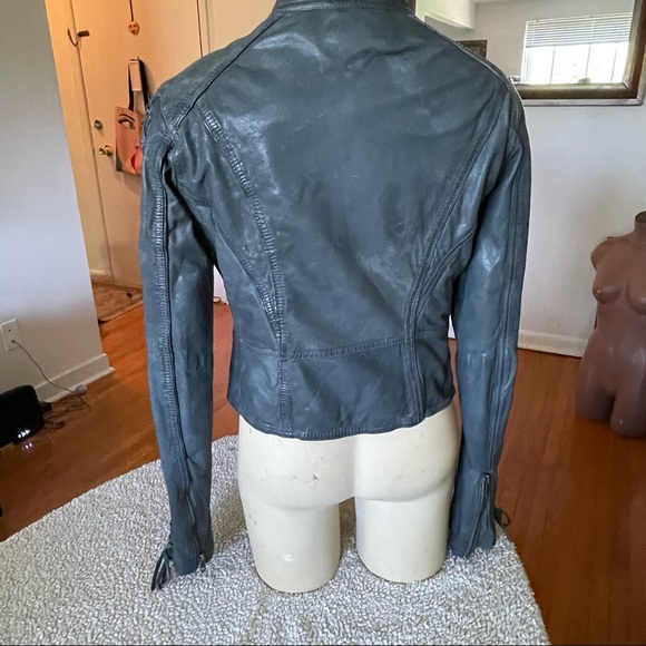 Danier Genuine Leather Biker Jacket - Picture 7 of 11